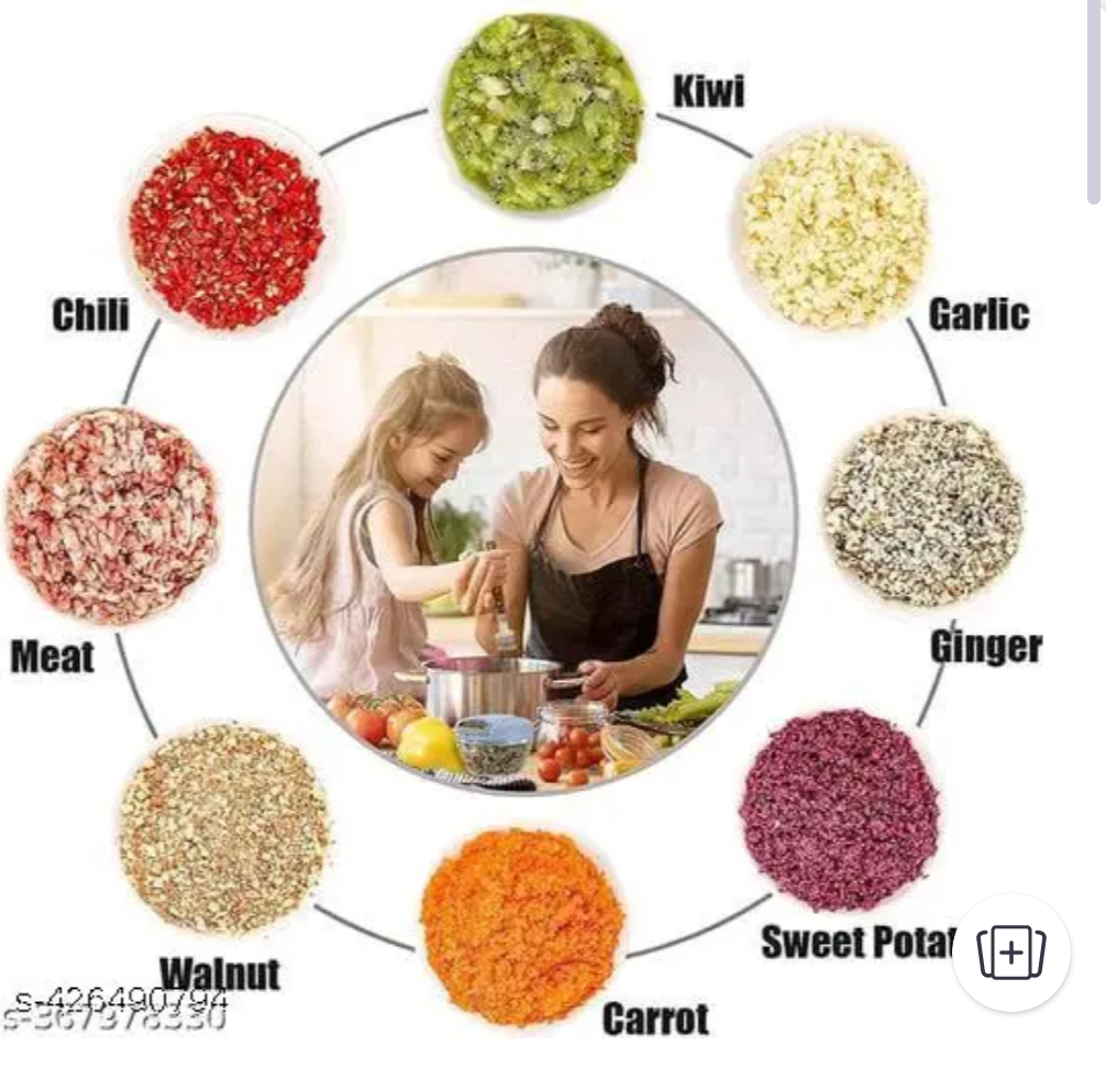 800ML manually Handy Chopper Mixer Cut for Vegetables, Fruits salads......